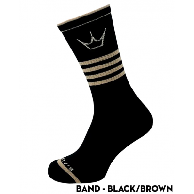 Шкарпетки Peaty's AW25 ShredSock - Band, Black/Brown, 10