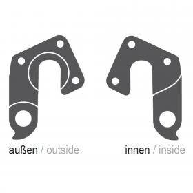 Гак на раму Ghost GRH-12, чорний