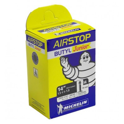 Камера Michelin I4 AIRSTOP, місто 14x1.75 - 16x1.3/8 (37/47X288/305) ST
