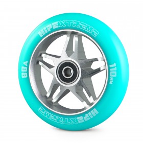 Колесо для трюкового самокату Hipe H3 110мм, Silver/Mint PU