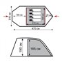 П'ятимісний намет кемпінговий з великим тамбуром Tramp 138121