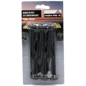 Комплект кілочків High Peak ABS Mushroom Peg 13 см 6 шт Black (929001)