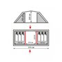 Намет кемпінговий Totem Hurone 6 (V2) TTT-035 шестимісний двокімнатний