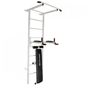 Шведська стінка Fitlogic FL01 / Біла / сталь