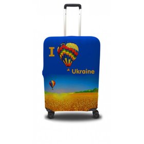 Чохол для валізи Coverbag я люблю Україну L блакитний