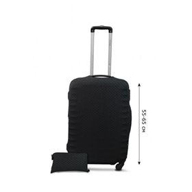 Чохол для валізи Coverbag неопрен Strong Мточки чорні