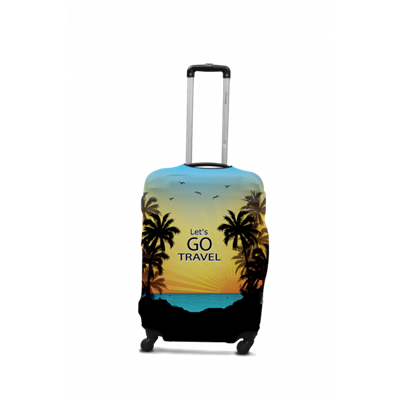 Чохол для валізи Coverbag Lets Go S різнобарвний