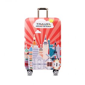 Чохол для валізи Turister модель Moscow M Різнобарвний (BC_036M)