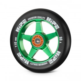 Колесо для трюкового самоката Hipe H09, 110мм, Green/Black