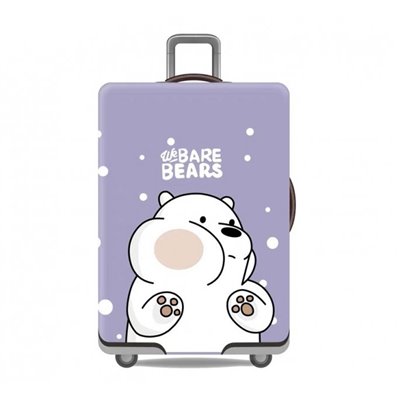 Чохол для валізи Turister модель Bare Bears L Лавандовий (BaBe_086L)