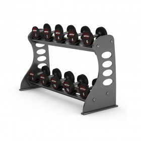 Стійка для гантелей, ложе - гума Gym80 Basic Dumbbell Rack with 10 rubber holders