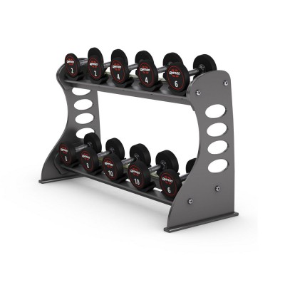 Стійка для гантелей, ложе - гума Gym80 Basic Dumbbell Rack with 10 rubber holders