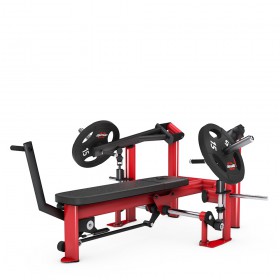 Професійна лава зі стійками для жиму горизонтальна GYM80 Pure Kraft Press Bench Dual