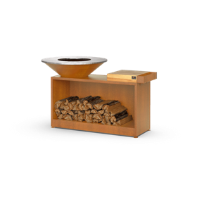 Holla Grill-Гриль-мангал, барбекю Rust Wide велика відкрита тумба