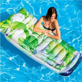 Пляжний надувний матрац - пліт Intex 58778 «Мохіто», 178 х 91 с зелений