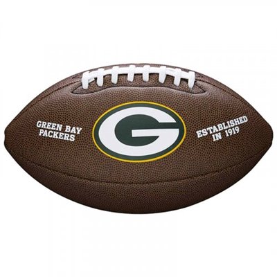 М'яч для американського футболу Wilson NFL Green Bay Packers WTF1748XBGB (розмір 5),