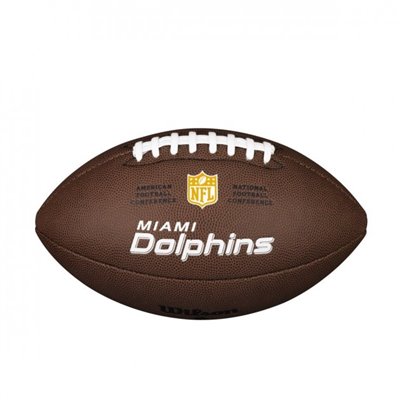 М'яч для американського футболу Wilson NFL Miami Dolphins WTF1748XBMI (розмір 5)