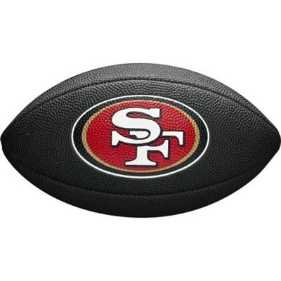 Мини-мяч для американского футбола Wilson NFL Team Logo Mini WTF1533BLXBSF (для детей до 10 лет),