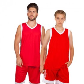 Форма баскетбольна LD-8017 Lingo 4XL Червоно-білий (57506037)