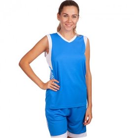 Форма баскетбольна жіноча LD-8217 Lingo 3XL Синьо-білий (57506028)