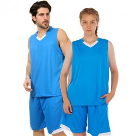 Форма баскетбольна LD-8002 Lingo 3XL Блакитно-білий (57506036)