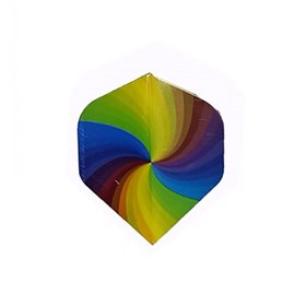 Перо для дротика, веселка.