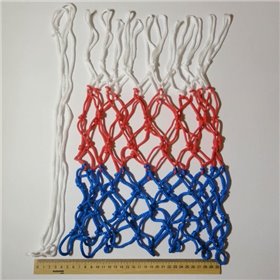 Баскетбольна сітка S4S «Ігрова» біло-синьо-червона (10123)