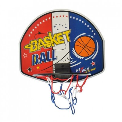 Баскетбольне кільце Bambi щит 21 см, сітка, м'яч 7,5 см (BASKET BALL) (M 5716-1)