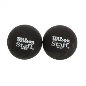 М'яч для сквошу WILSON STAFF SQUASH 2 BALL RED DOT WRT617700 2шт чорний