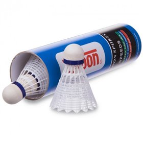 Білі воланчики для бадмінтону пластикові для гри в бадмінтон TELOON набір 6 шт. АНB200