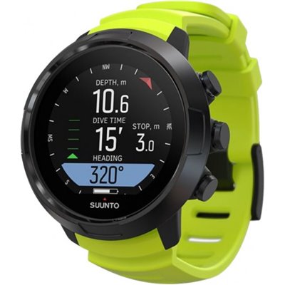 Декомпресиметр комп'ютер для занурень Suunto D-5 Wrist Dive Computer W/Usb Cable All Lime