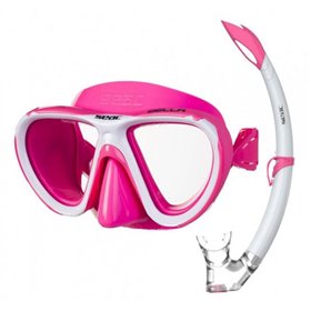 Набір SEAC маска ELBA MD + трубка TRIBE (Рожевий) 0890050p