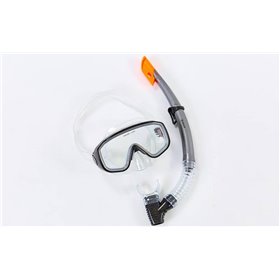 Набір для плавання маска з трубкою Zelart M138-SN50 сірий