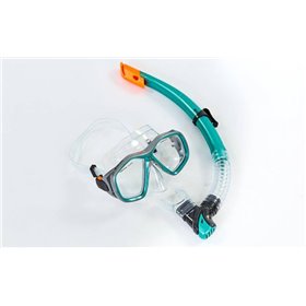 Набір для плавання маска з трубкою Zelart M276-SN120 бірюзовий