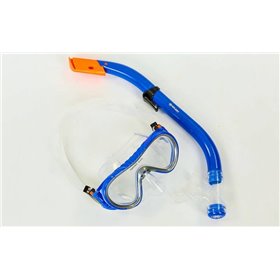 Набір для плавання підлітковий маска з трубкою Zelart M161-SN93 синій