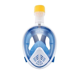 Маска для плавання панорамний з трубкою 5460 синя, sm
