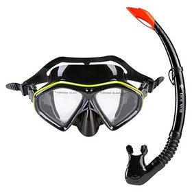 Набір для плавання Dolvor лимонно-чорна М289Р+SN09P