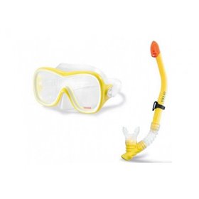Набір для плавання маска + трубка Intex 55647 від 8 років Жовтий