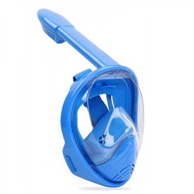 Дитяча панорамна маска для дайвінгу та снорклінга BabySmile (синя, панорама 180, клапан системи 'поплавок')