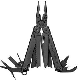 Мультитул LEATHERMAN WAVE PLUS BLACK, синтетичний чохол, карт. коробка (832526)