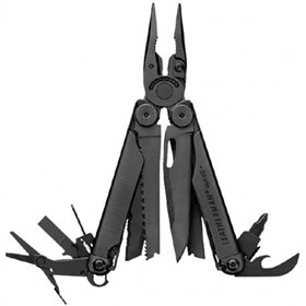 Мультитул Leatherman WAVE PLUS BLACK + синтетический чехол (832526) [60725]