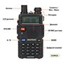 Рація Baofeng UV-5R Black ZS + антена NA-771 (144/430 MHz) у подарунок!