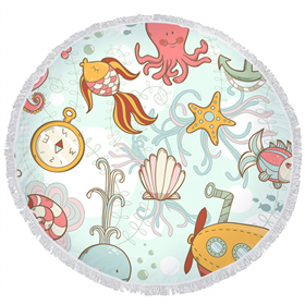 Пляжний килимок з мікрофібри Підводний Світ