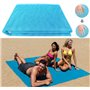 Пляжна підстилка покривало анти-пісок Beach Mat 200 x 150 см Блакитна