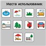 Килимок для пікніку пляжу та будинку PIDSTYLAI з щільним утеплювачем 150х200 см фламінго