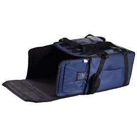 Термо сумка Dolphin для піци горизонтального завантаження на липучках, на 5-6 коробок 45*45. Темно — синя