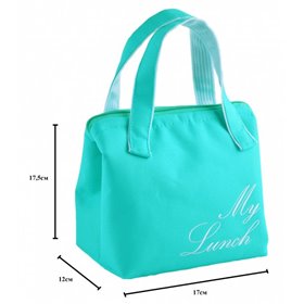 Ланч бег (термо сумка) на блискавці Dolphin. Бірюза