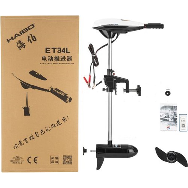 Купить Электромотор для лодки Haibo ET-34lbs, 12V, Лодочный ...