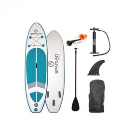 Веслярна дошка SUP з веслом та аксесуарами Spartan SUP 10’ White-Turquoise Blue