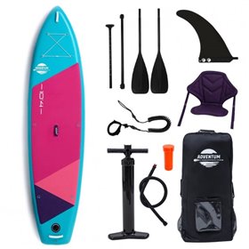 Сапборд Adventum 10'4' PINK/TEAL - надувна дошка для САП серфінгу